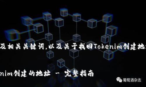 下面是一个的及相关关键词，以及关于找回Tokenim创建地址的详细介绍。

:
如何找回Tokenim创建的地址 - 完整指南